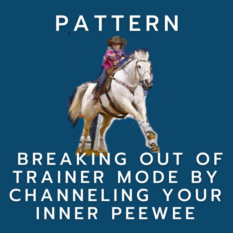 Breaking out of Trainer Mode – Channeling your “Inner Peewee” for Great Runs